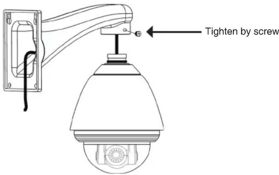 Tighten by screw