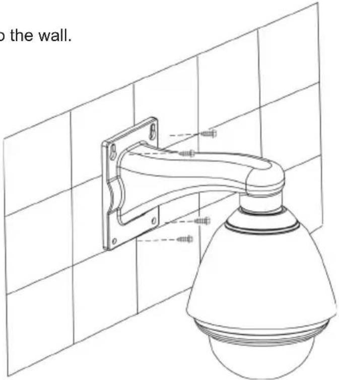 to the wall.
