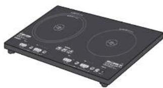Yamazen YET-W1452 - 2口IH調理器 YET-W1452 - 1