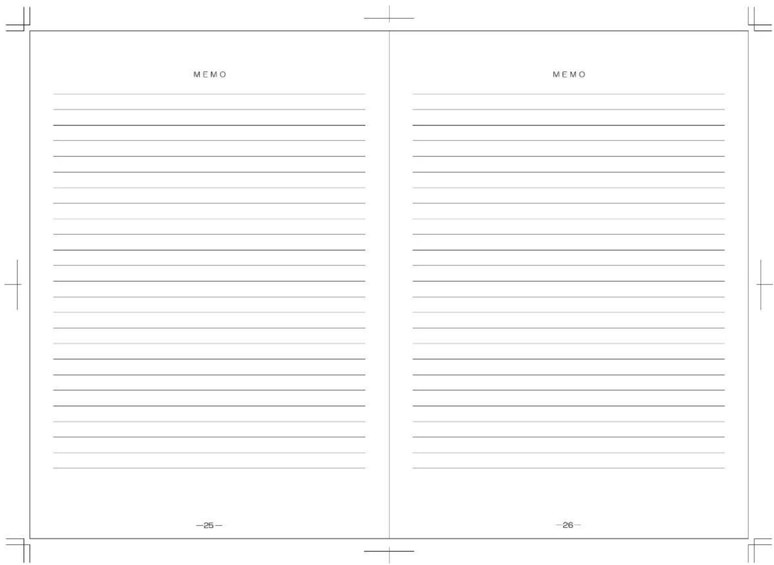 MEMO MEMO -25- -26-