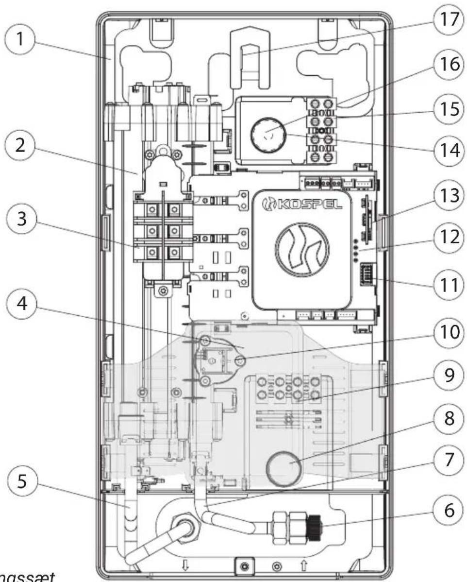 KOSPEL PPE4.L-18 - Mulighed for at opvarme forvarmet vand - 1