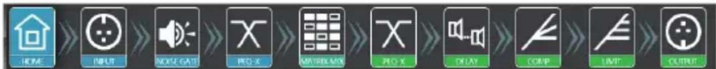 Audibax MA4500T DSP Dante - DSP control functions - 1