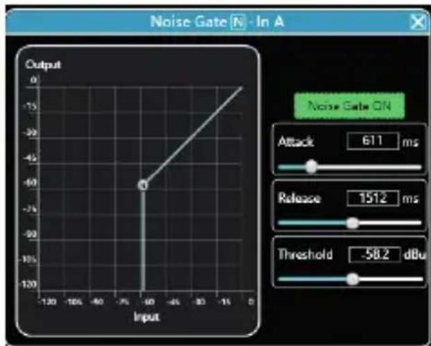 Audibax MA4500T DSP Dante - Puerta de ruido de entrada - 2