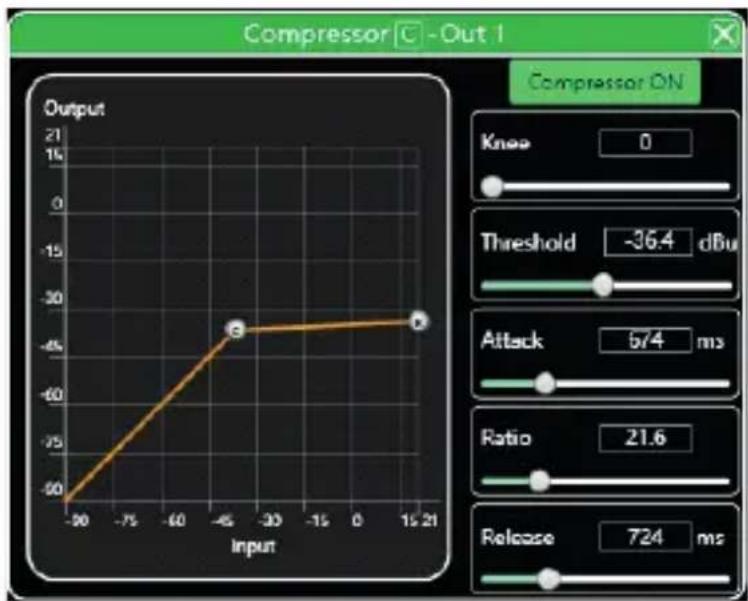 Audibax MA4500T DSP Dante - Output compressor - 1