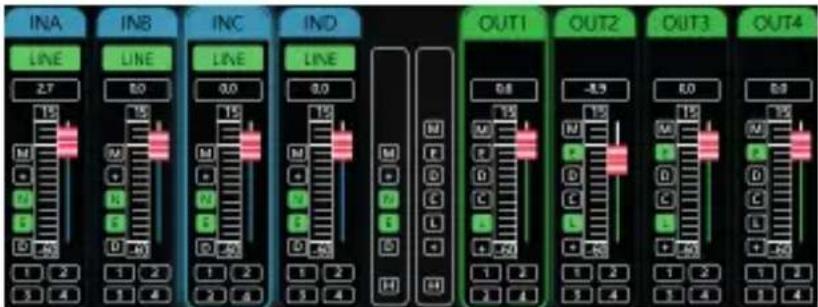 INA LINE 27 M D 1 2 3 4 INB LINE 80 M D 1 2 3 4 INC LINE 0.0 M D 1 2 3 4 IND LINE 0.0 M D 1 2 3 4 OUT1 OUT2 OUT3 OUT4 0.8 M F D C L H -8.9 M F D C L -15 1 2 3 4 OUT2 OUT3 OUT4