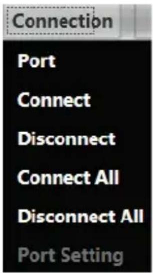 Connection Port Connect Disconnect Connect All Disconnect All Port Setting