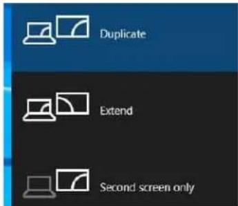 Duplicate Extend Second screen only