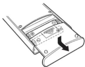 LUXMAN L-550AX - [How to load batteries] - 1