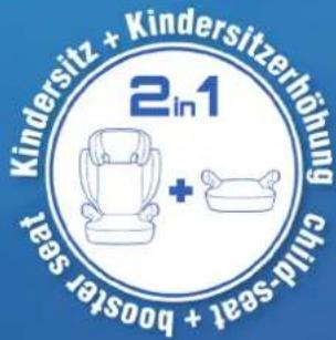 Kindersitz + Kindersitzerböhung child-seat + booster seat 2 in 1