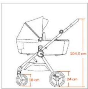 104.5 cm 18 cm 24 cm