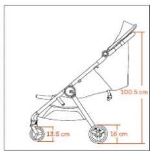100.5 cm 13.5 cm 16 cm