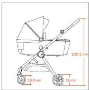 100.5 cm 13.5 cm 16 cm