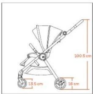 100.5 cm 13.5 cm 16 cm