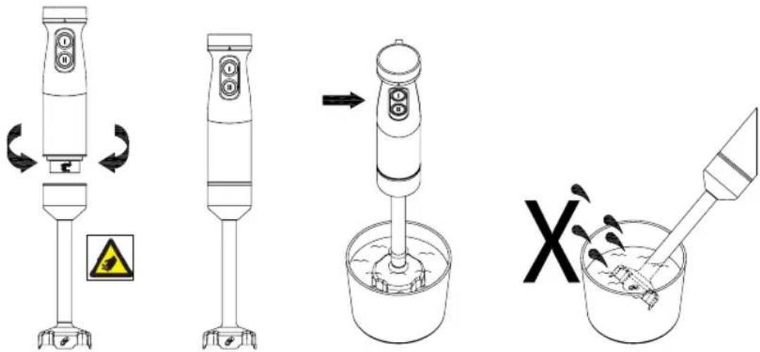 Diagram illustrating four stages of a digital brush tool: press, step, base, and brush tip with warning symbols.