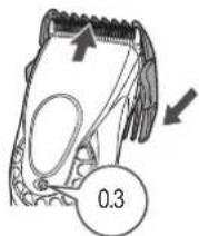 PANASONIC ER-GP86 - ▶ Removing the attachment - 1