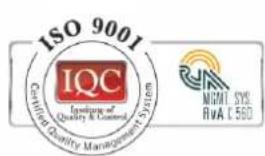 ISO 9001 ICQC Certified Quality Management System MGMT SYS. RVA C.56D