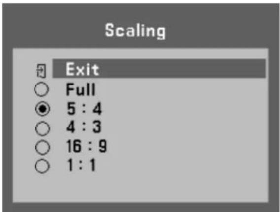 AOPEN DT2162M - [Scaling（スケーリング）] - 1