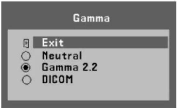 Gamma Exit Neutral Gamma 2.2 DICOM