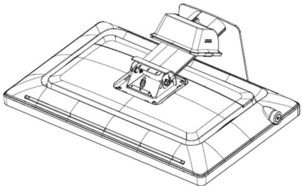 AOPEN DT2462M - スタンドを外して VESA マウントを取り付けるには - 1