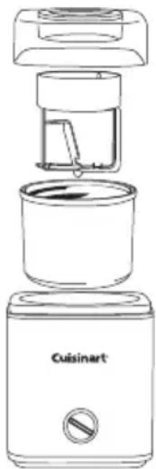 CUISINART ICE30BCU - B Assembling the Ice Cream Maker - 1