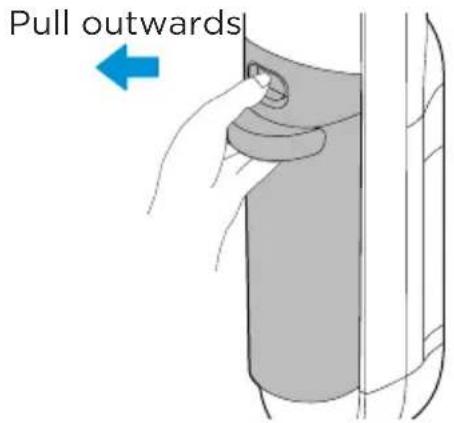 Pull outwards