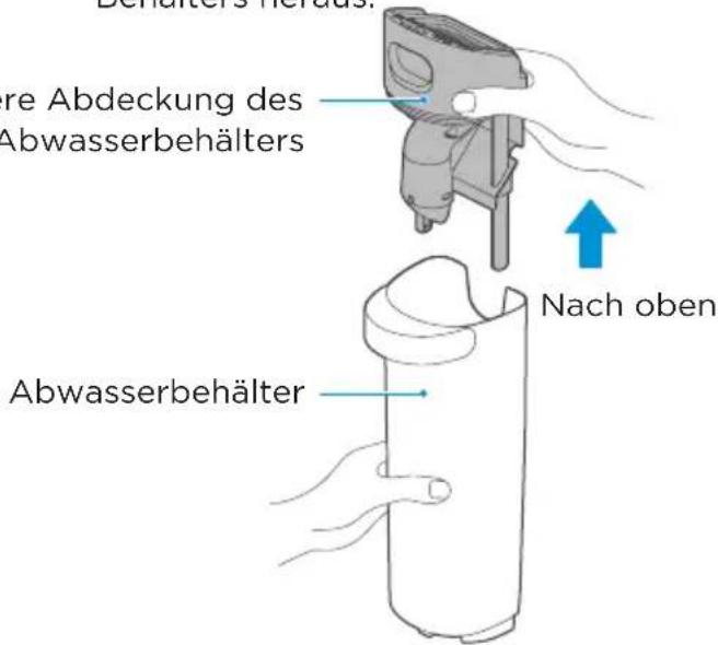 Bewalters Herdas. Are Abdeckung des Abwasserbehälters Nach oben Abwasserbehälter