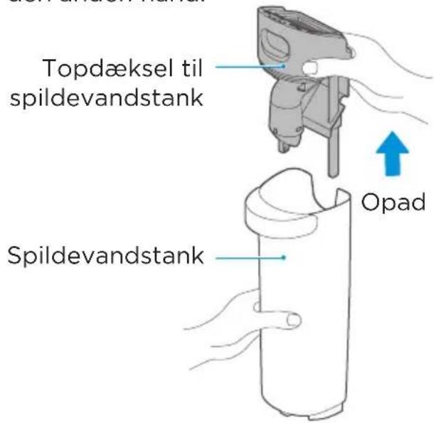 Topdæksel til spildevandstank Spildevandstank Opad