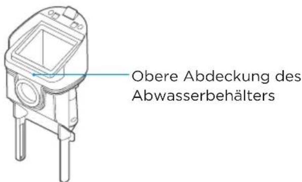 Obere Abdeckung des Abwasserbehälters