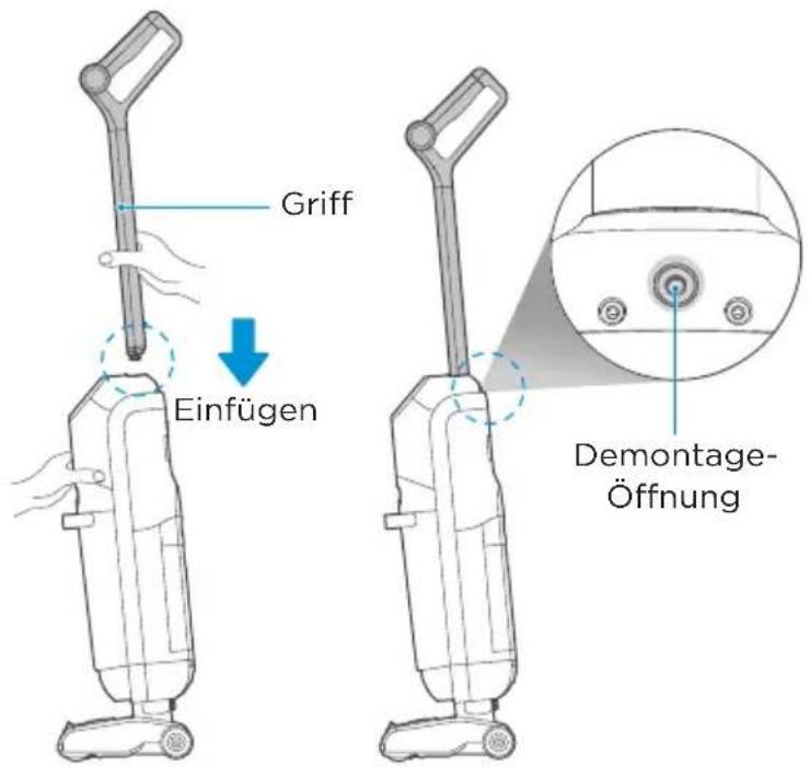 Griff Einfügen Demontage- Öffnung