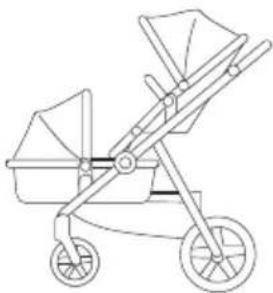 Beemoo Pro Multi 2 - POSSIBLE SEAT POSITIONS USING CARRYCOT/S AND/OR SEAT SECTION - 2