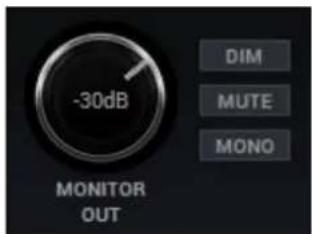-30dB MONITOR OUT DIM MUTE MONO