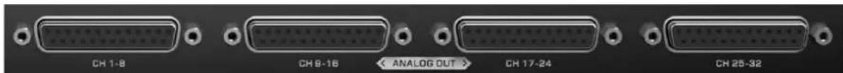CH 1-8 CH 8-16 < ANALOG OUT > CH 17-24 CH 25-32
