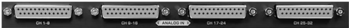 CH 1-8 CH 9-16 < ANALOG IN > CH 17-24 CH 25-32