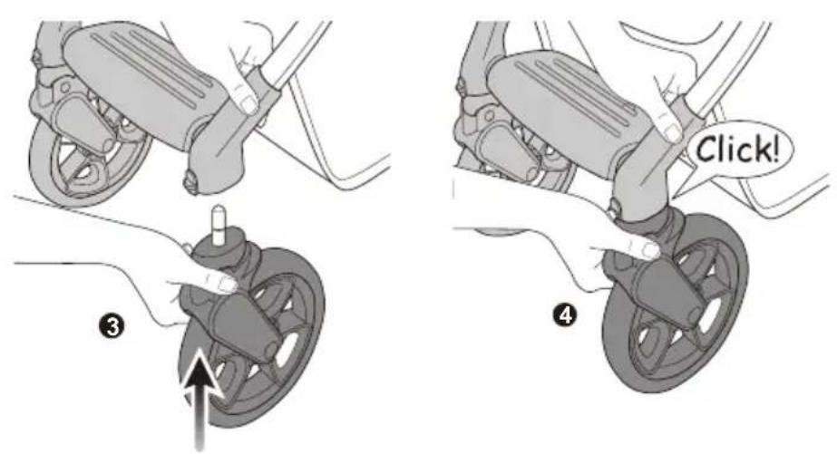 Beemoo Pro Airway - Montering av forhjul - 1