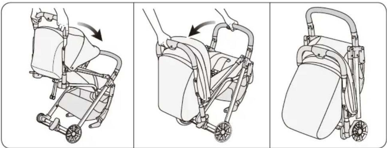 Beemoo Pro Airway - Zusammenklappen des Kinderwagens - 2