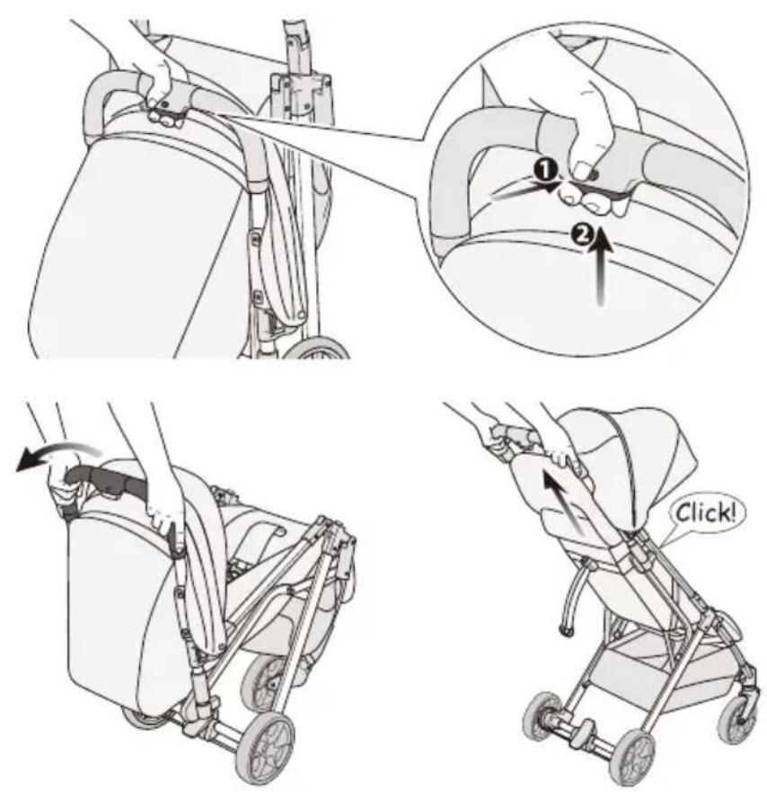 Beemoo Pro Airway - Ausklappen des Kinderwagens - 1