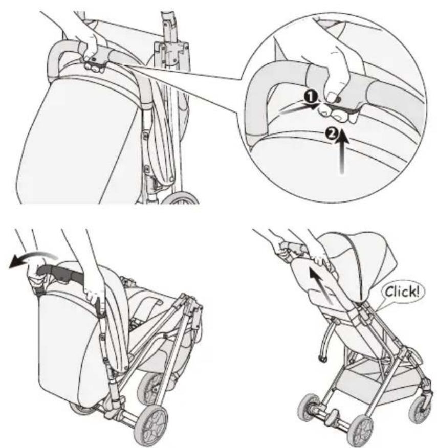 Beemoo Pro Airway - Lastenvaunujen avaaminen - 1
