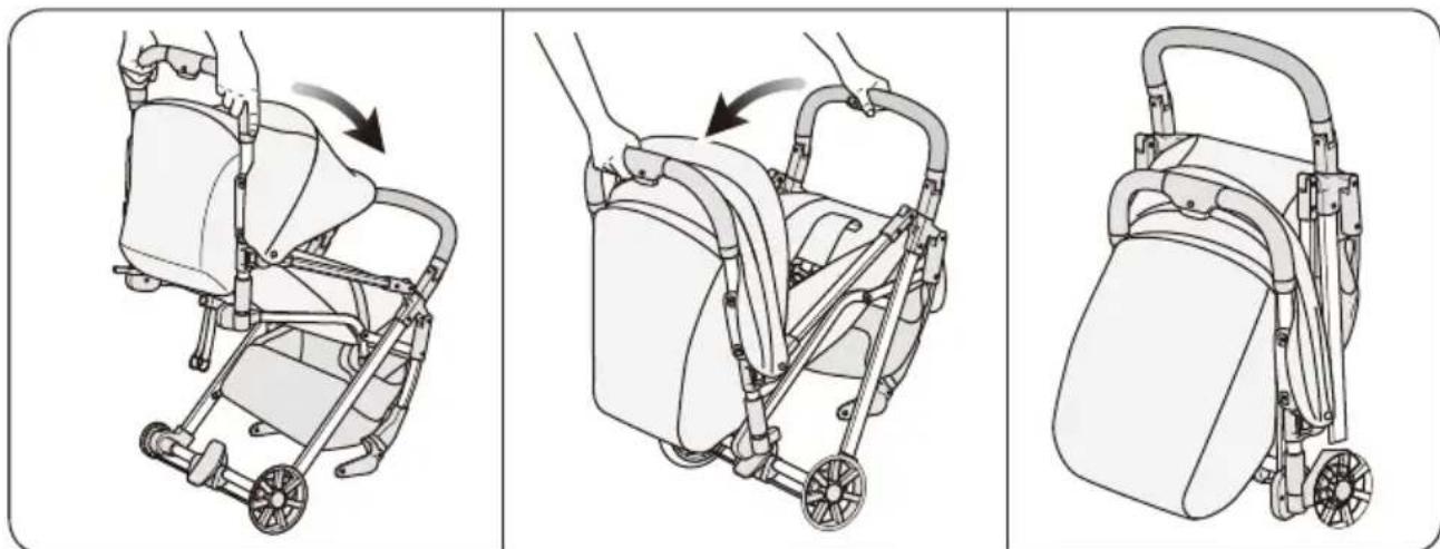 Beemoo Pro Airway - Sammenfoldning af klapvogn - 2