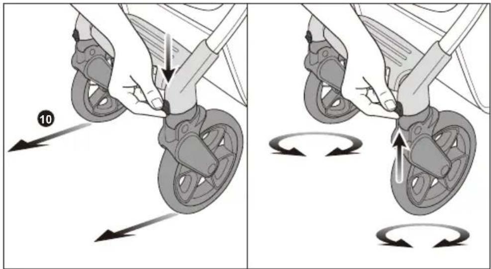Beemoo Pro Airway - Använda de svängbara hjulen - 1