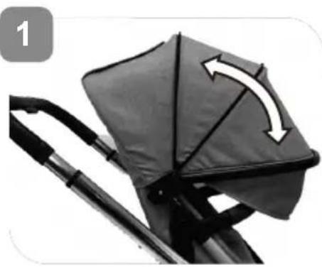 Beemoo Pro Multi 2 Seat Section - Installera/Ta bort sittdel - 4