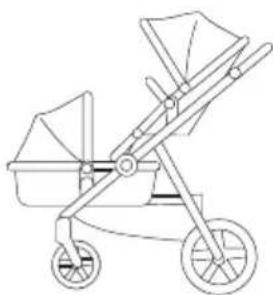 Beemoo Pro Multi 2 Seat Section - MULIGE SETEPOSISJONER VED BRUK AV SITTEDEL OG LIGGEDEL - 1