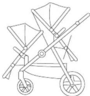 Beemoo Pro Multi 2 Seat Section - MULIGE SETEPOSISJONER VED BRUK AV TO SITTEDELER - 4