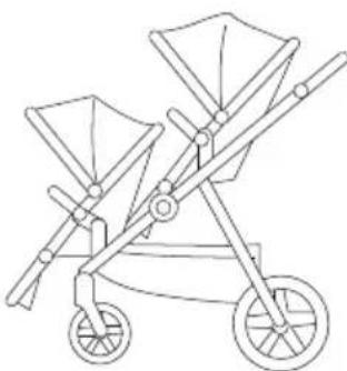 Beemoo Pro Multi 2 Seat Section - MULIGE SETEPOSISJONER VED BRUK AV TO SITTEDELER - 1
