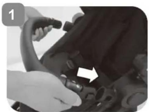 Beemoo Pro Multi 2 Seat Section - Montering/afmontering af bøjlen - 1