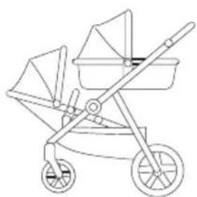 Beemoo Pro Multi 2 Seat Section - MULIGE SETEPOSISJONER VED BRUK AV SITTEDEL OG LIGGEDEL - 2