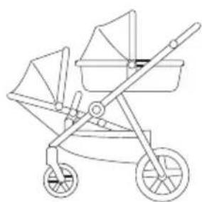 Beemoo Pro Multi 2 Seat Section - MULIGE SETEPOSISJONER VED BRUK AV SITTEDEL OG LIGGEDEL - 2