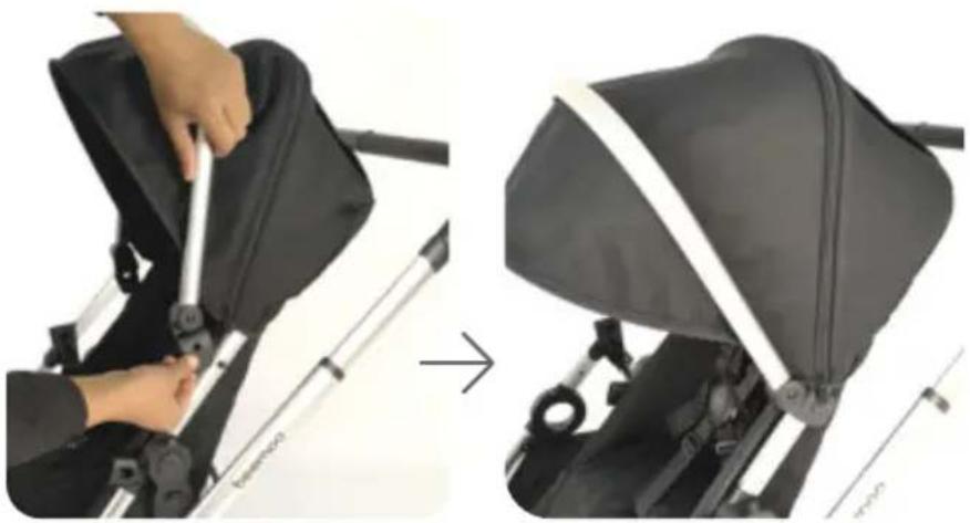 Beemoo Pro Multi 2 Seat Section - Installera/Ta bort sittdel - 3