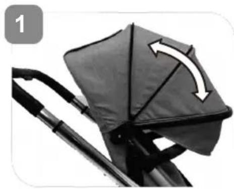 Beemoo Pro Multi 2 Seat Section - Montering af kalechen - 2