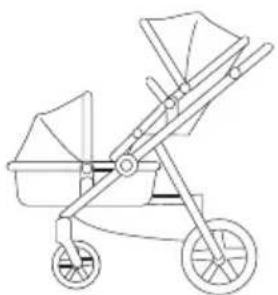 Beemoo Pro Multi 2 Seat Section - POSSIBLE SEAT POSITIONS USING SEAT SECTION AND CARRYCOT - 1