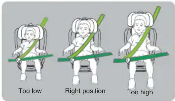 Too low Right position Too high